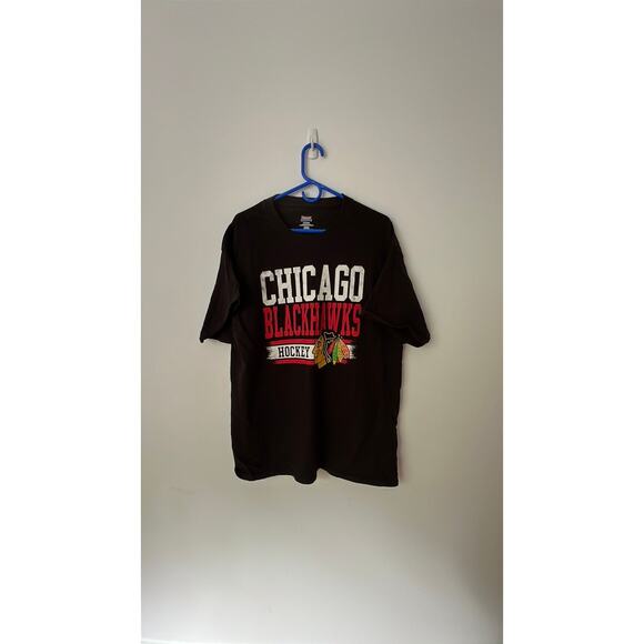 Black Chicago Blackhawks hockey T-shirt, XL - Picture 1 of 5